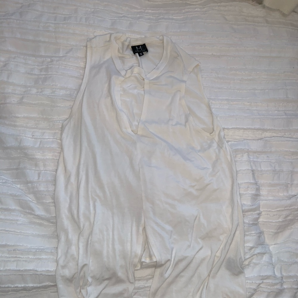White soft tank top